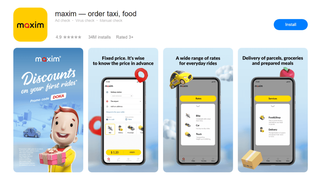 Aplikasi Transportasi Online Maxim di Huawei AppGallery