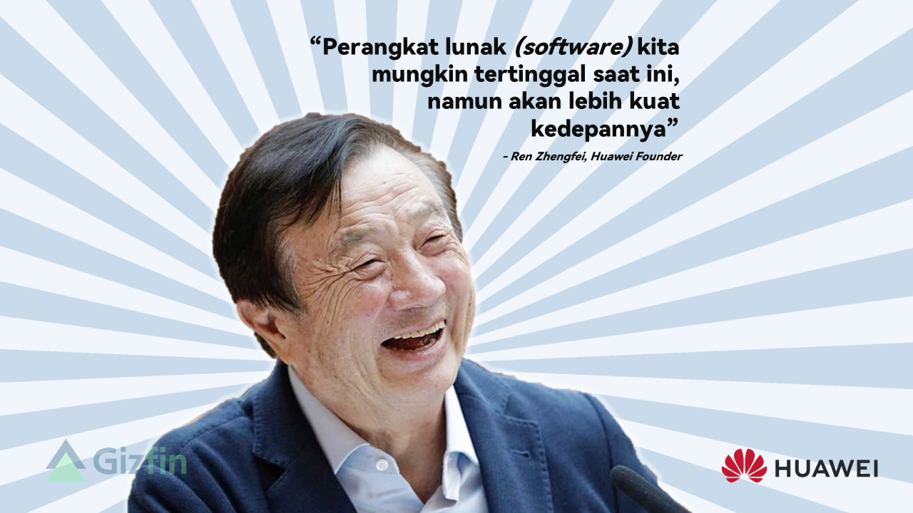 Ren Zhengfei Optimis akan Perangkat Lunak Huawei
