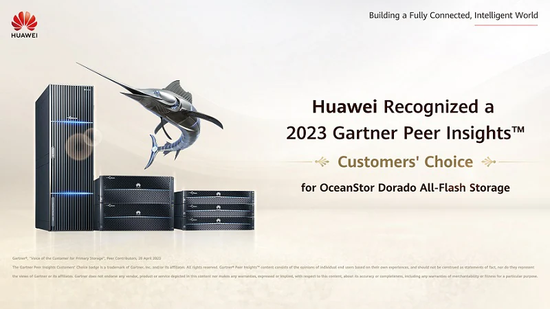 Huawei OceanStor Dorado All-Flash Storage Customers' Choice Recognition