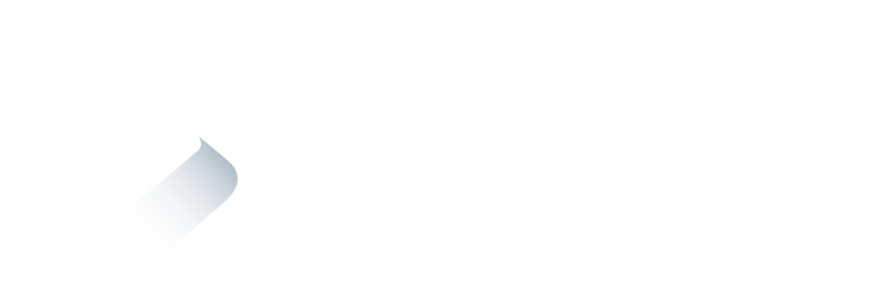 Gizfin Logomark White
