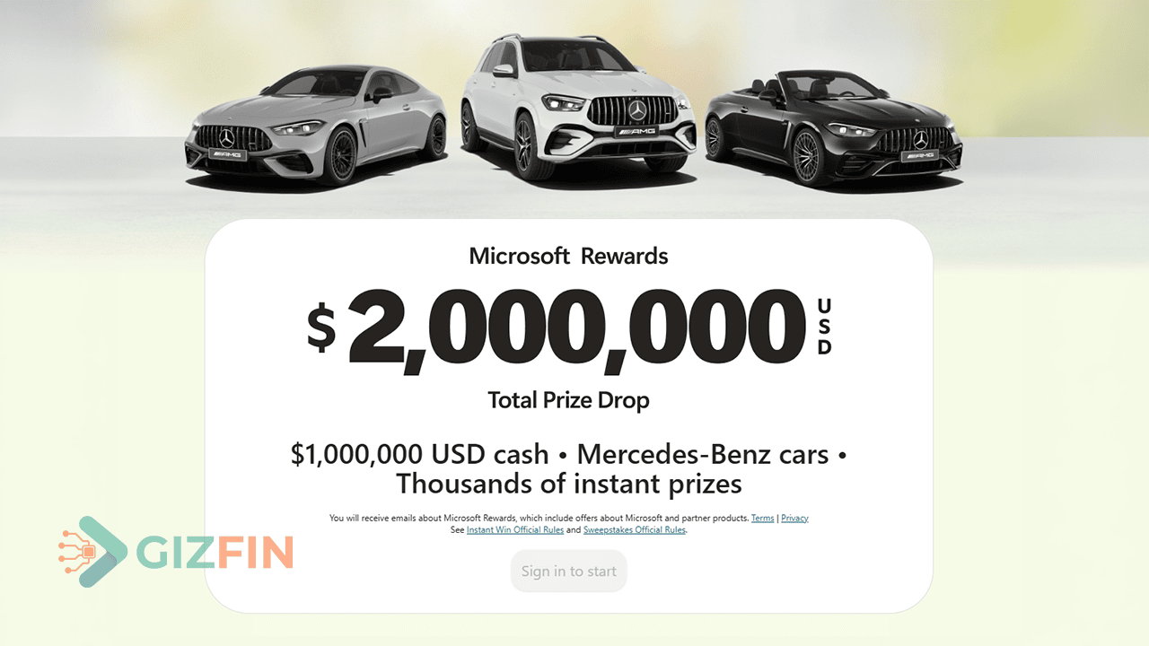 Microsoft Sweepstakes One Million Dollars Prize 2026