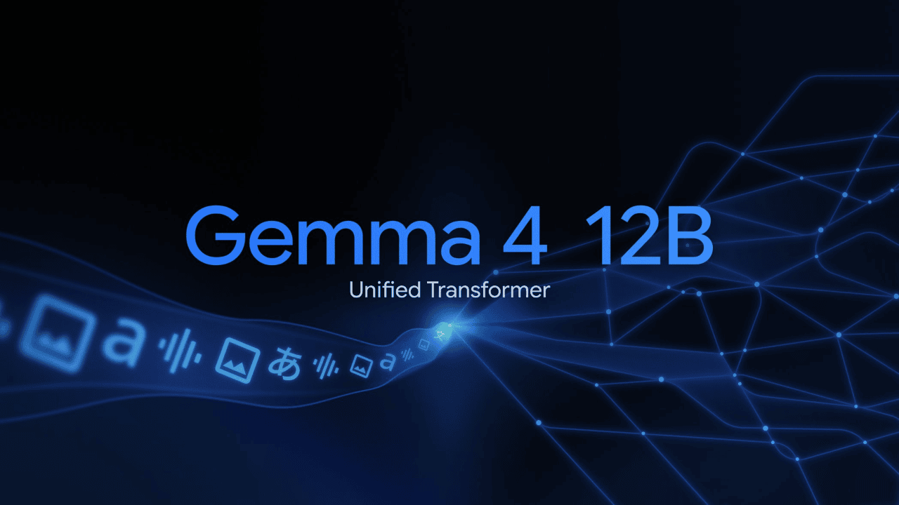 Ilustrasi Google Gemma 4 12B untuk AI multimodal lokal di laptop