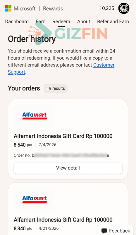 Pengalihan Langsung ke Riwayat Pesanan